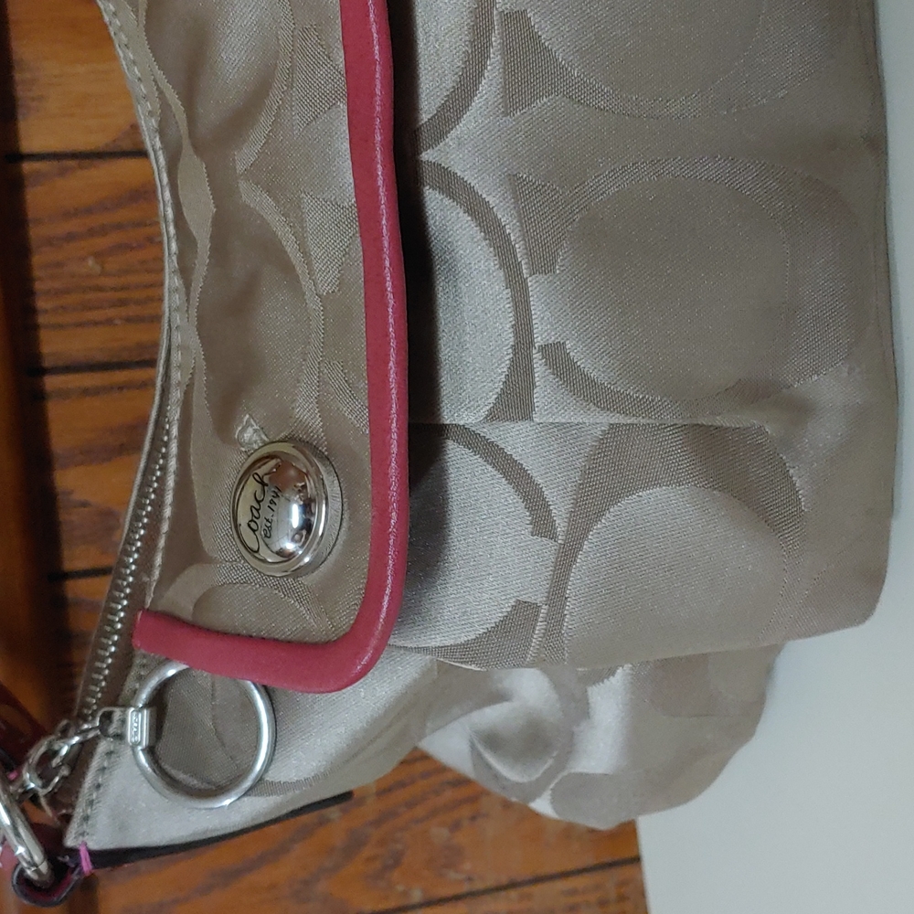 Coach Sateen Leather Shoulder Bag - Picture 2 of 16